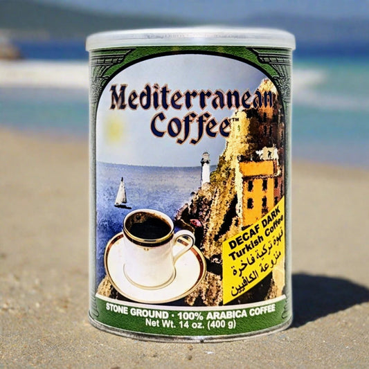 Mediterranean Coffee Turkish Decaf 14 oz, Free shipping