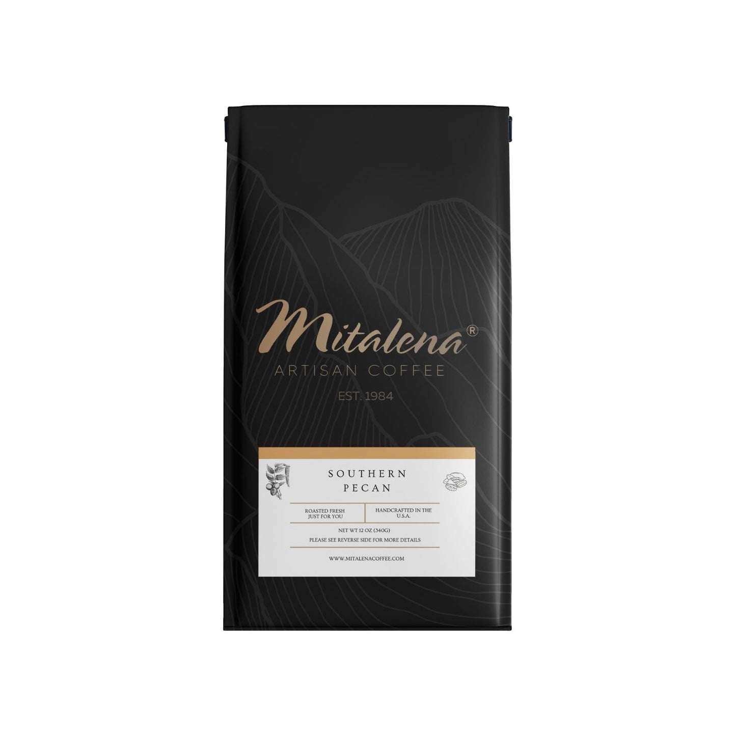 Mitalena Coffee - Southern Pecan Decaf, 12 oz.