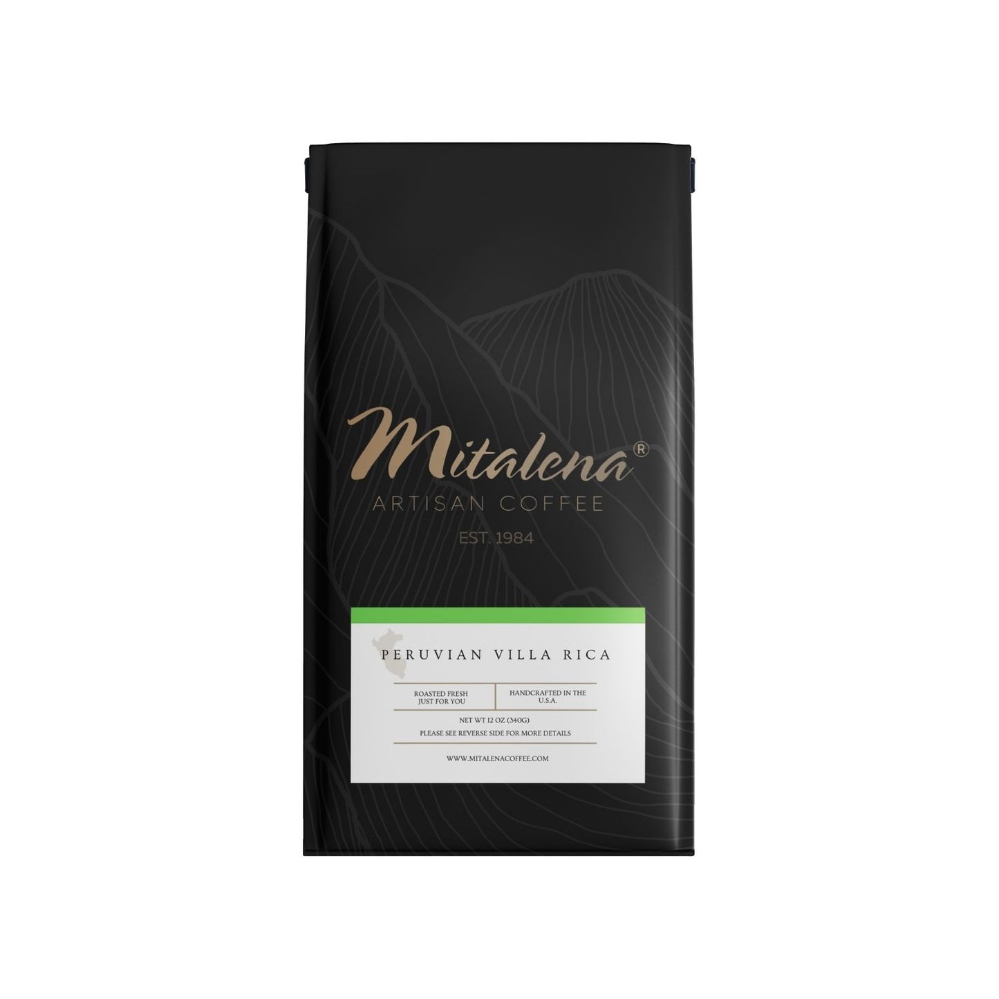 Mitalena Coffee - Peruvian Villa Rica Green, 12 oz.