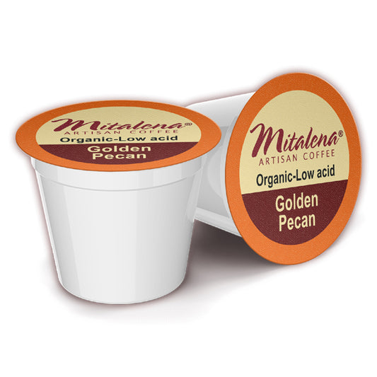 Mitalena Coffee - Golden Pecan  96 ct Low Acid Coffee Pods For Keurig K-cup maker