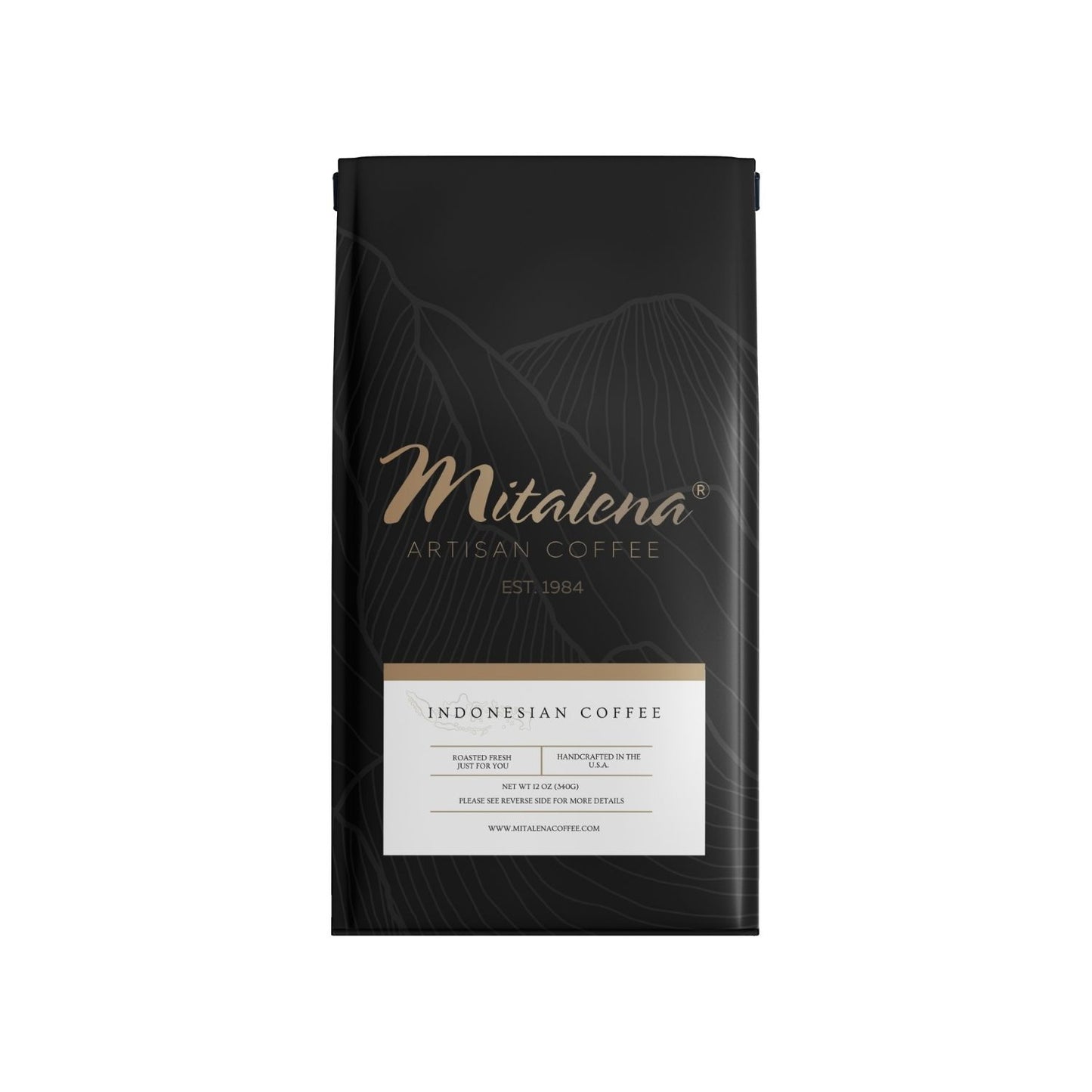 Mitalena Coffee - Indonesian Sumatra Mandheling, 12 oz.
