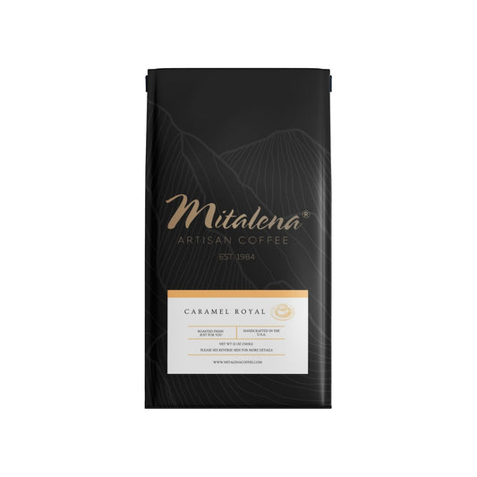 Mitalena Coffee - Caramel Royal Decaf, 12 oz.