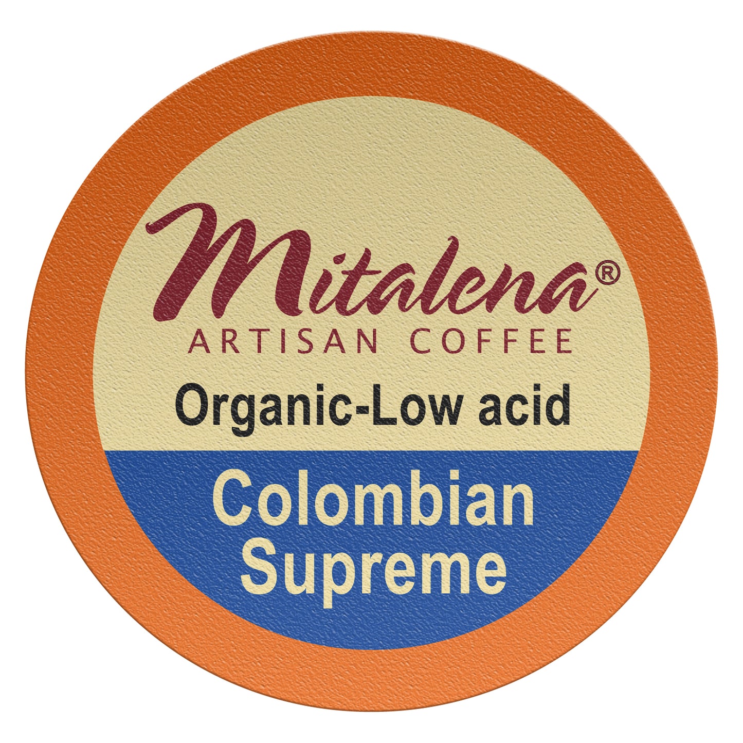 Mitalena Coffee - Colombian Supreme Organic Low Acid Coffee Pods 96 ct.