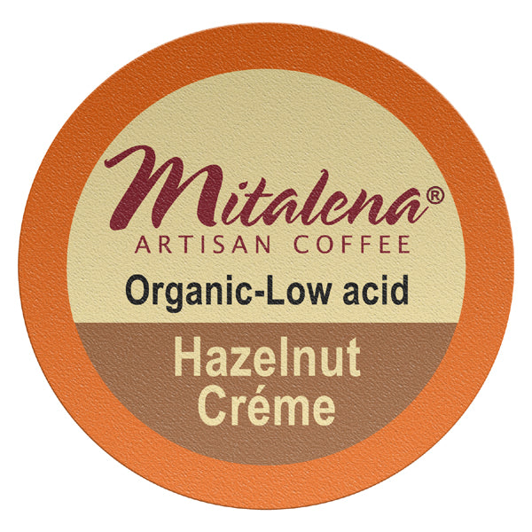 Mitalena Coffee - Hazelnut Creme Low Acid Coffee Pods for Keurig Coffee Maker 96 ct.