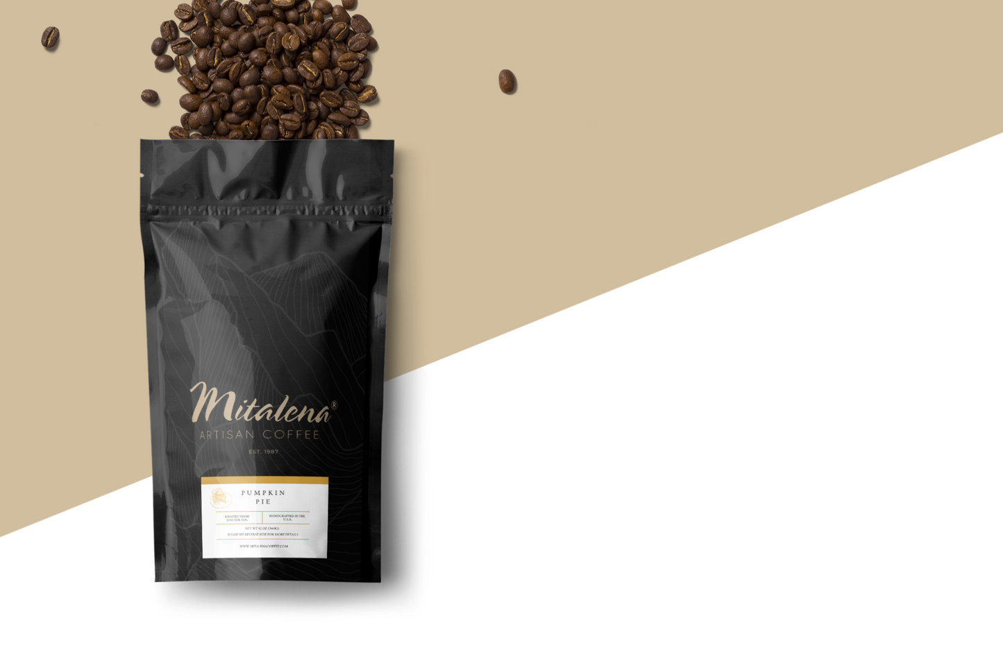 Mitalena Coffee - Pumpkin Spice Coffee, 12 oz.