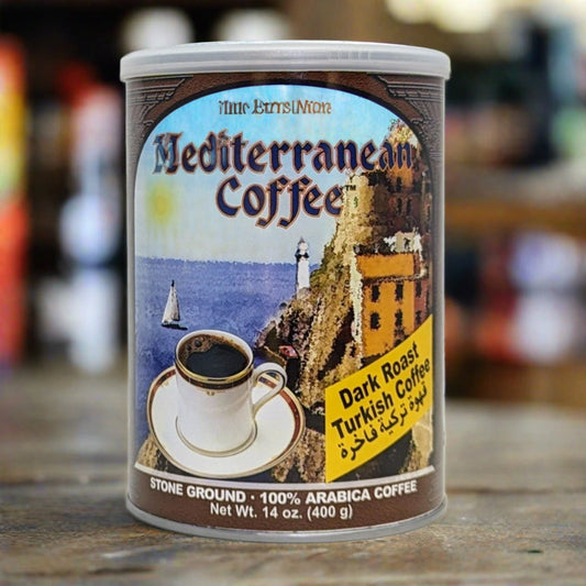Mediterranean Coffee Dark Turkish Blend 14 oz, Free Shipping