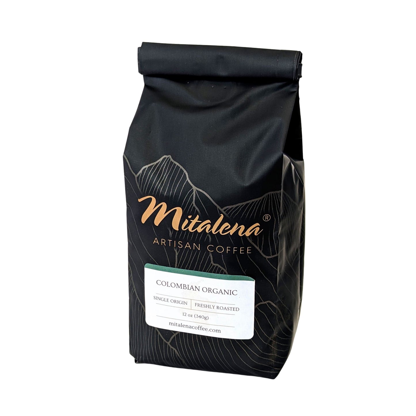 Mitalena Coffee - Organic Colombian Supremo, 12 oz.