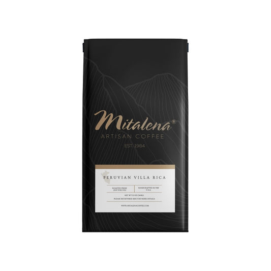 Mitalena Coffee - Peruvian Villa Rica Organic, 12 oz.