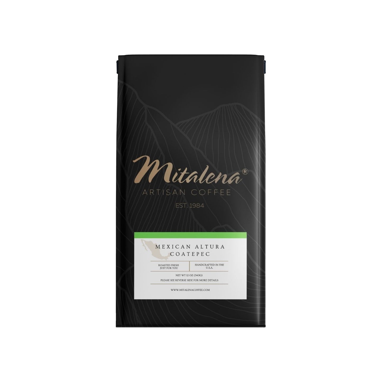 Mitalena Coffee - Mexican Altura Coatepec Green, 12 oz.