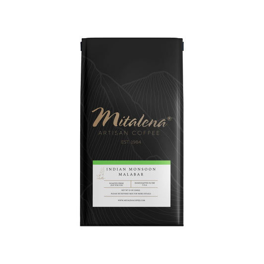Mitalena Coffee - Indian Monsoon Malabar Green, 12 oz.