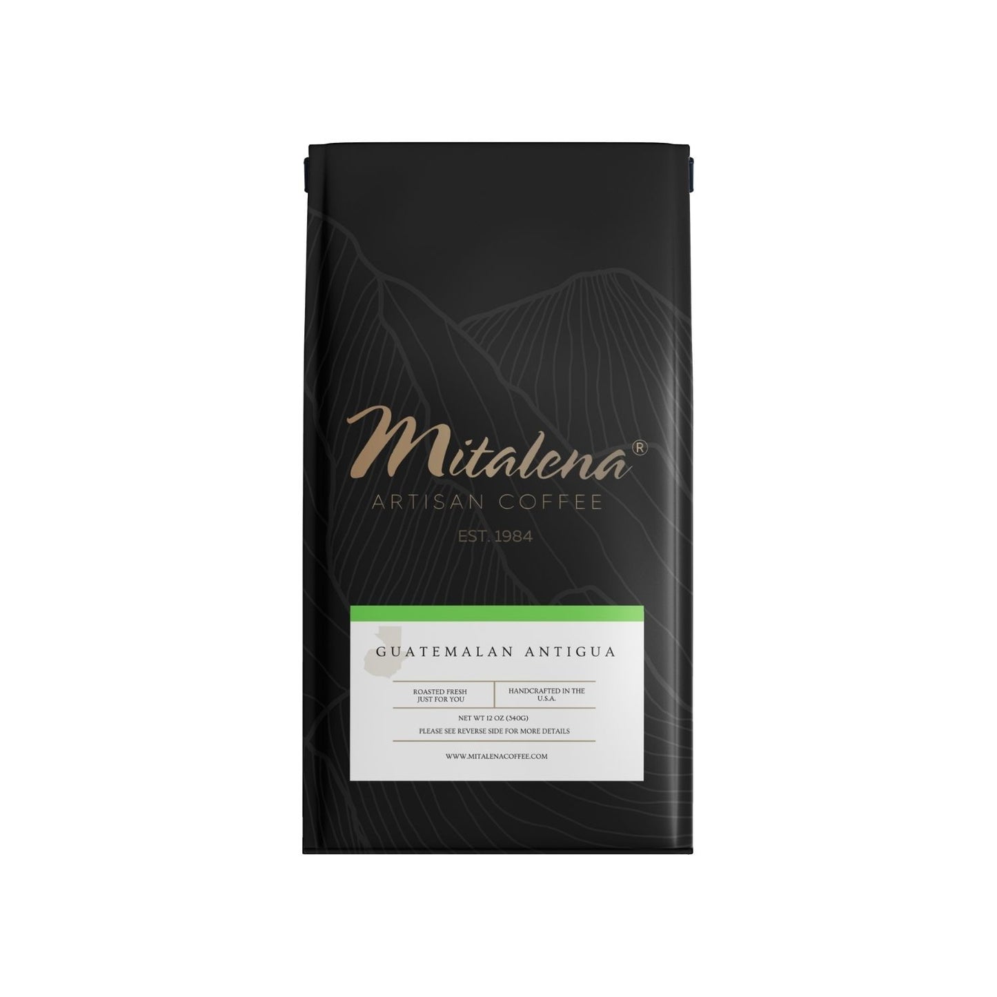 Mitalena Coffee - Guatemalan Antigua Organic Green, 12 oz.