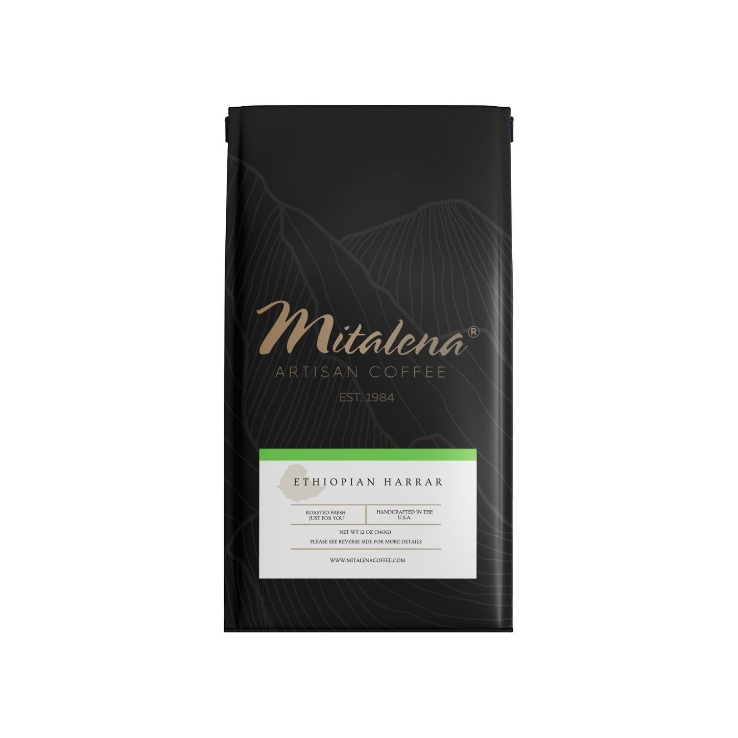 Mitalena Coffee - Ethiopian Harrar Green, 12 oz.