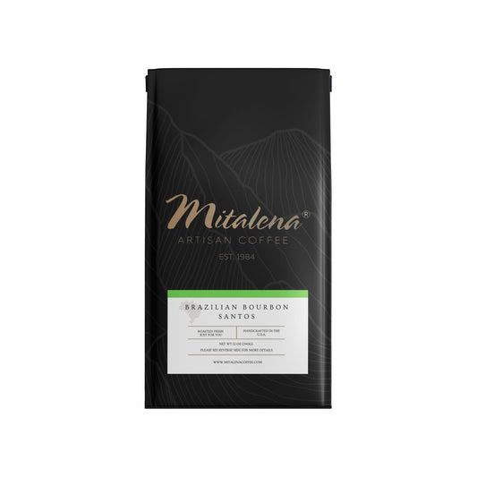 Mitalena Coffee - Brazil Bourbon Santos Green Coffee, 12 oz.