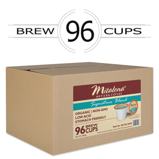 Mitalena Coffee - Signature Blend Organic Low Acid Coffee Pods 96 ct.