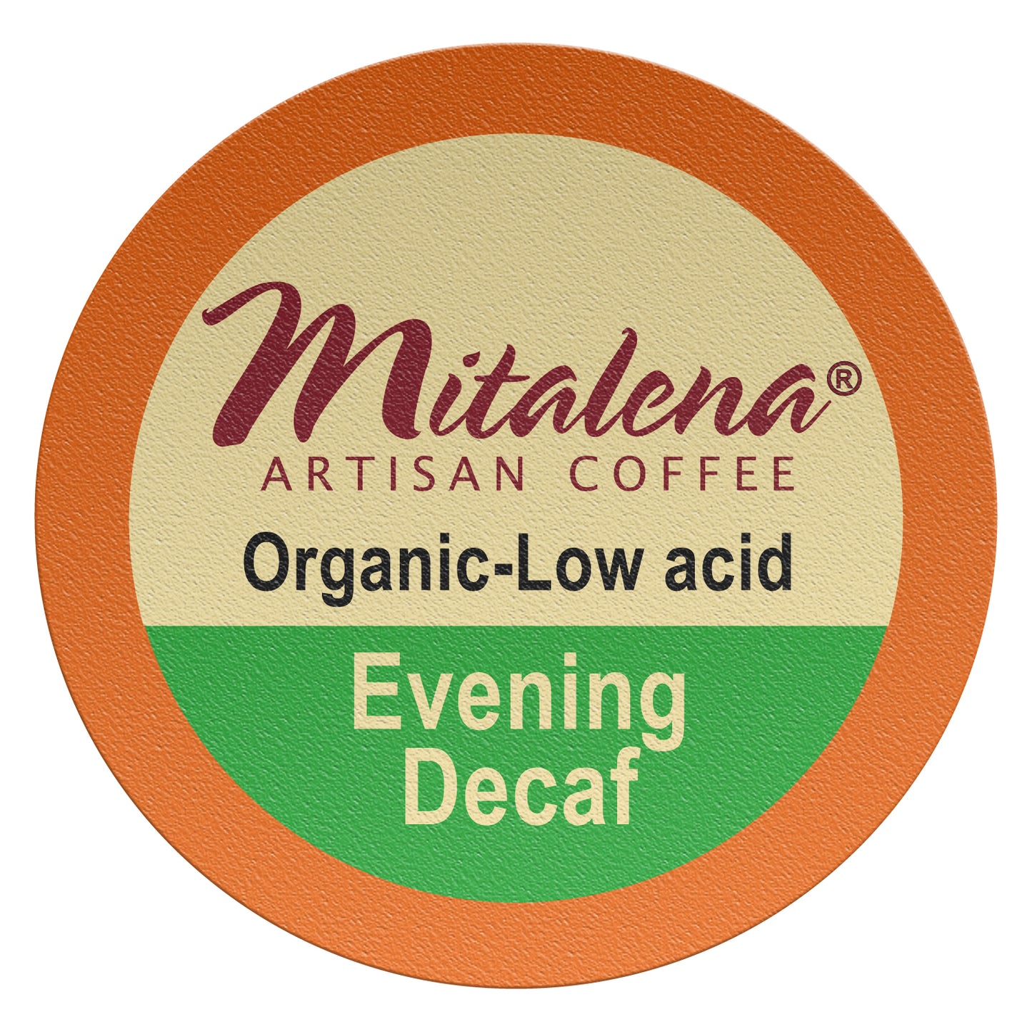 Mitalena Coffee - Evening Decaf Low Acid Coffee Pods 96ct.