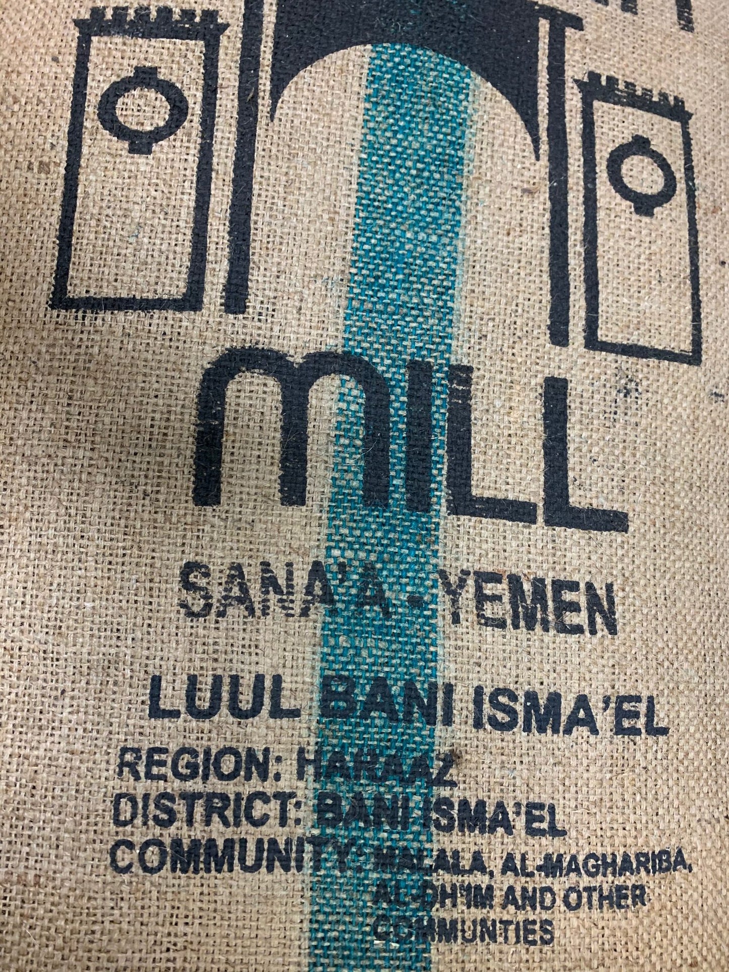 Yemen Mocha coffee burlap sack